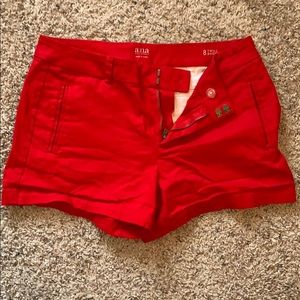 Size 8 red shorts!